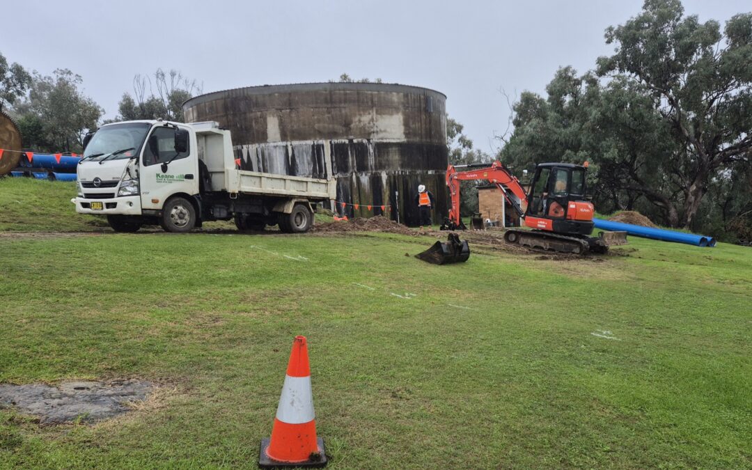 Water service improvement works underway in Liverpool Plains Shire