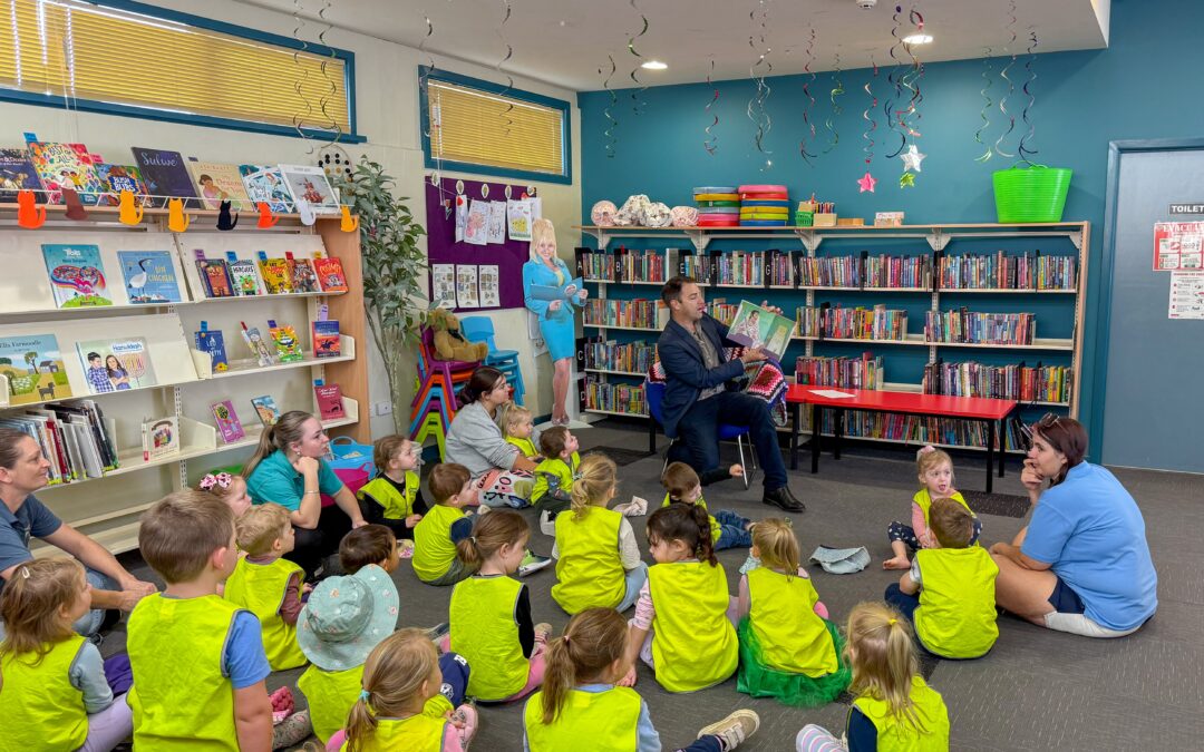 Storytime at the library for Gumnut Cottage kids