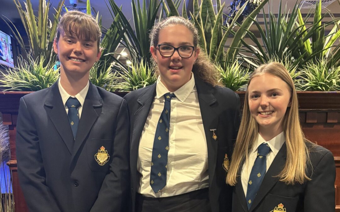 NHS students attend public speaking competition