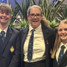 NHS students attend public speaking competition