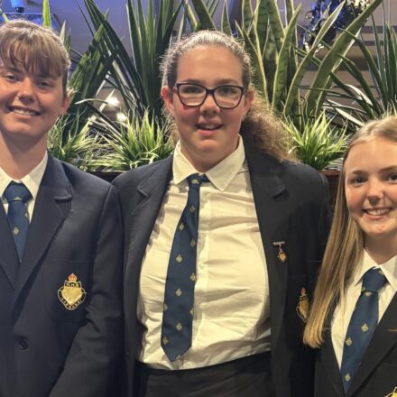NHS students attend public speaking competition