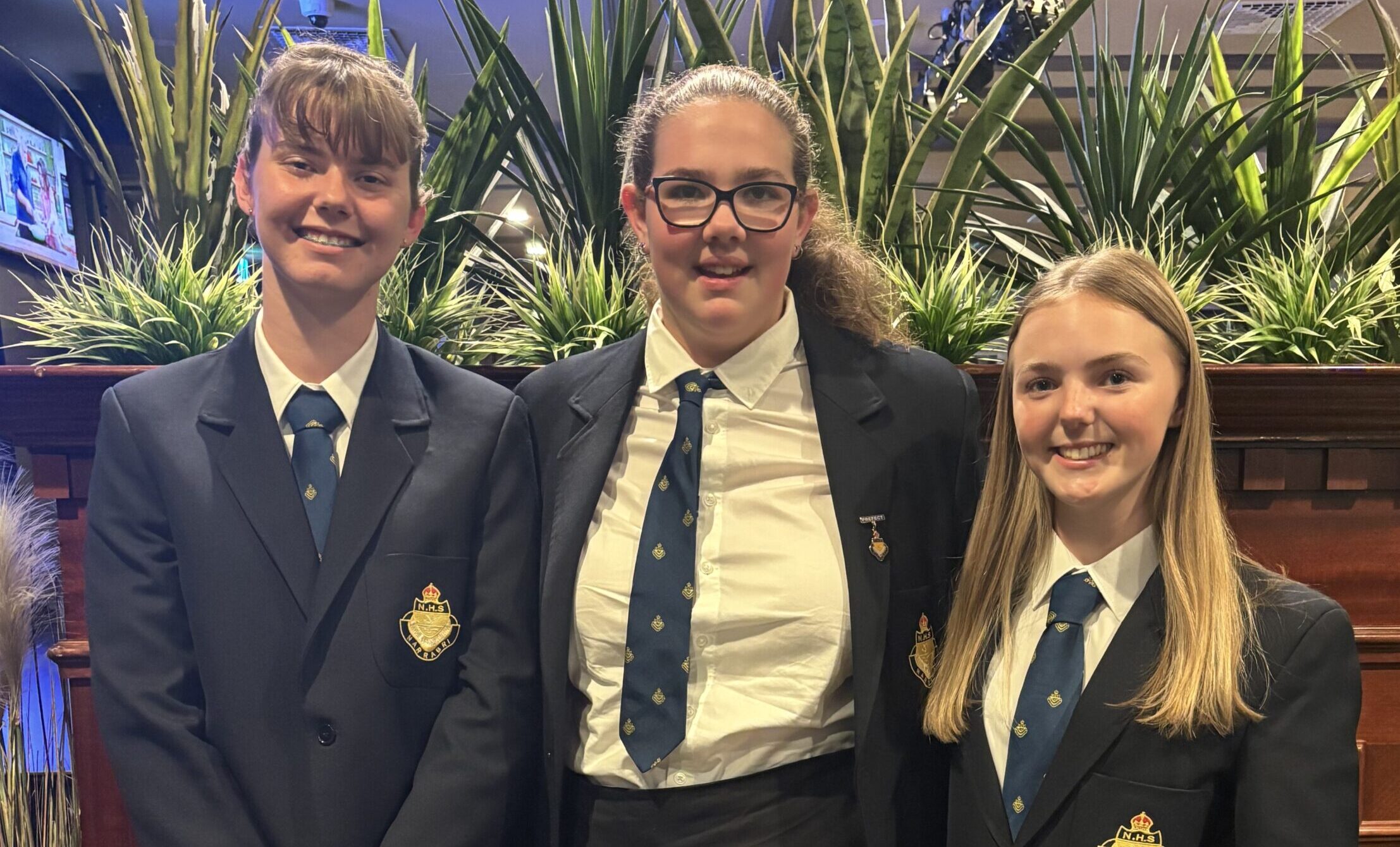 NHS students attend public speaking competition