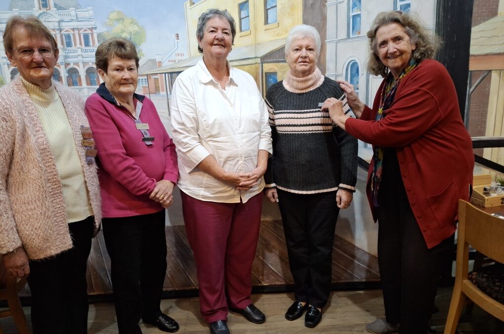 Service pins awarded at Narrabri VIEW Club meeting