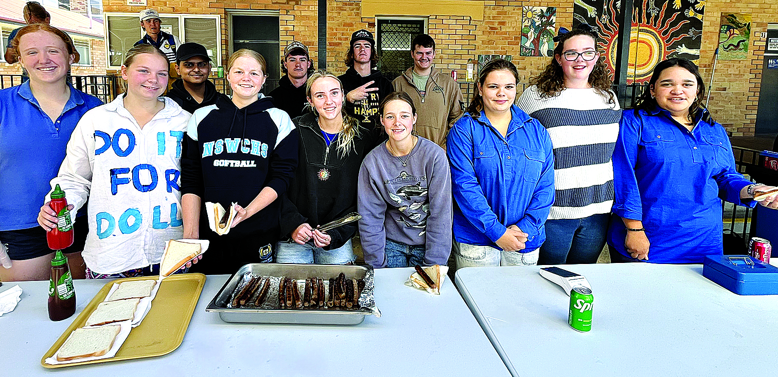 Barbecue for a cause at Narrabri High School