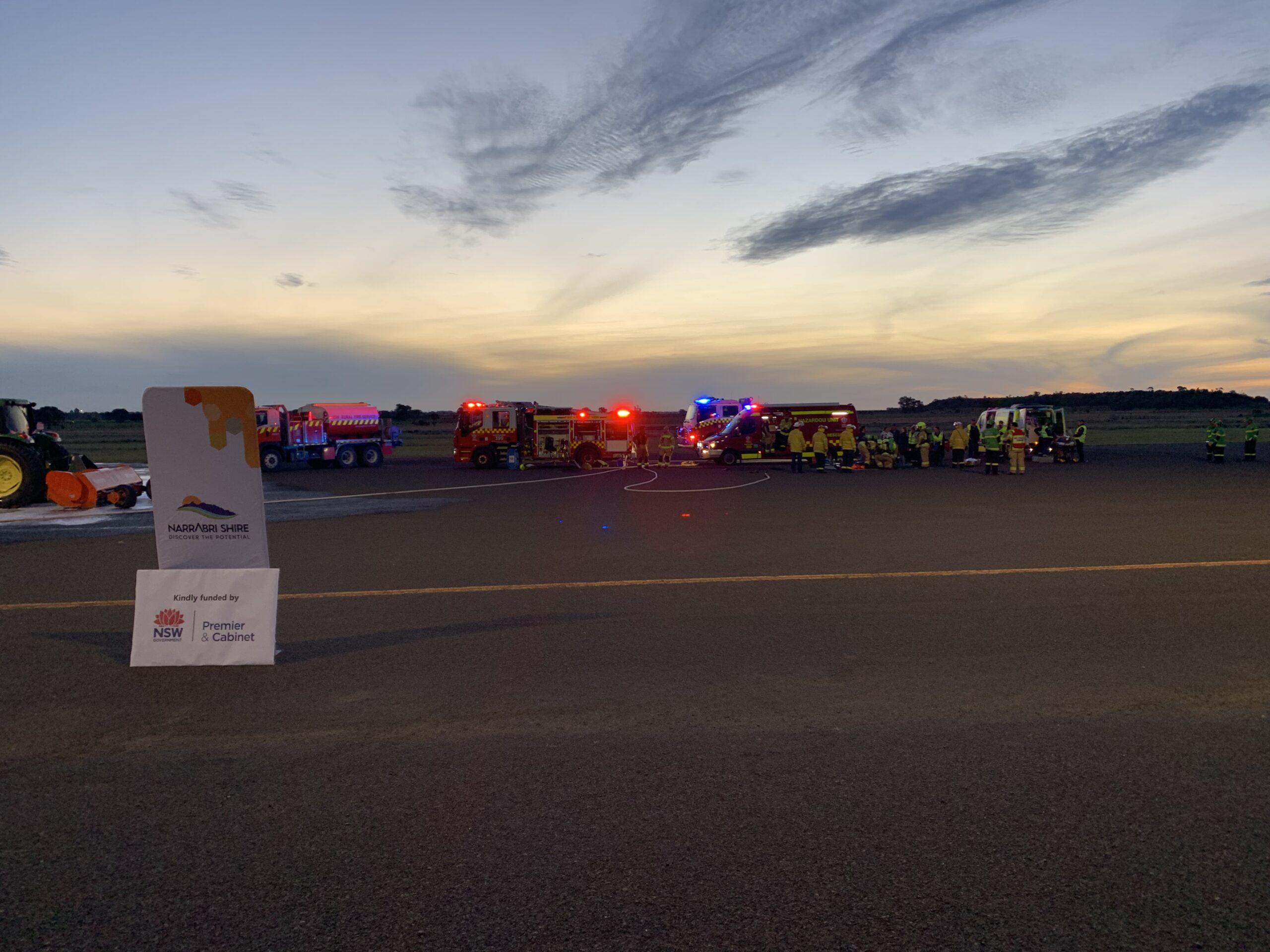 Large-scale mock emergency exercise staged at airport