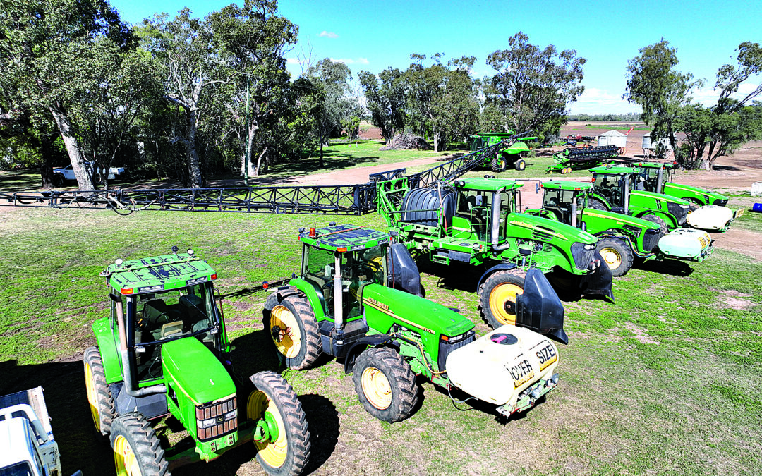 Quality line up of machinery a/c Meppem Farming