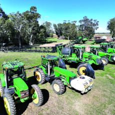 Quality line up of machinery a/c Meppem Farming