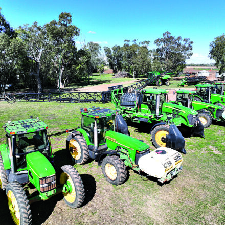 Quality line up of machinery a/c Meppem Farming
