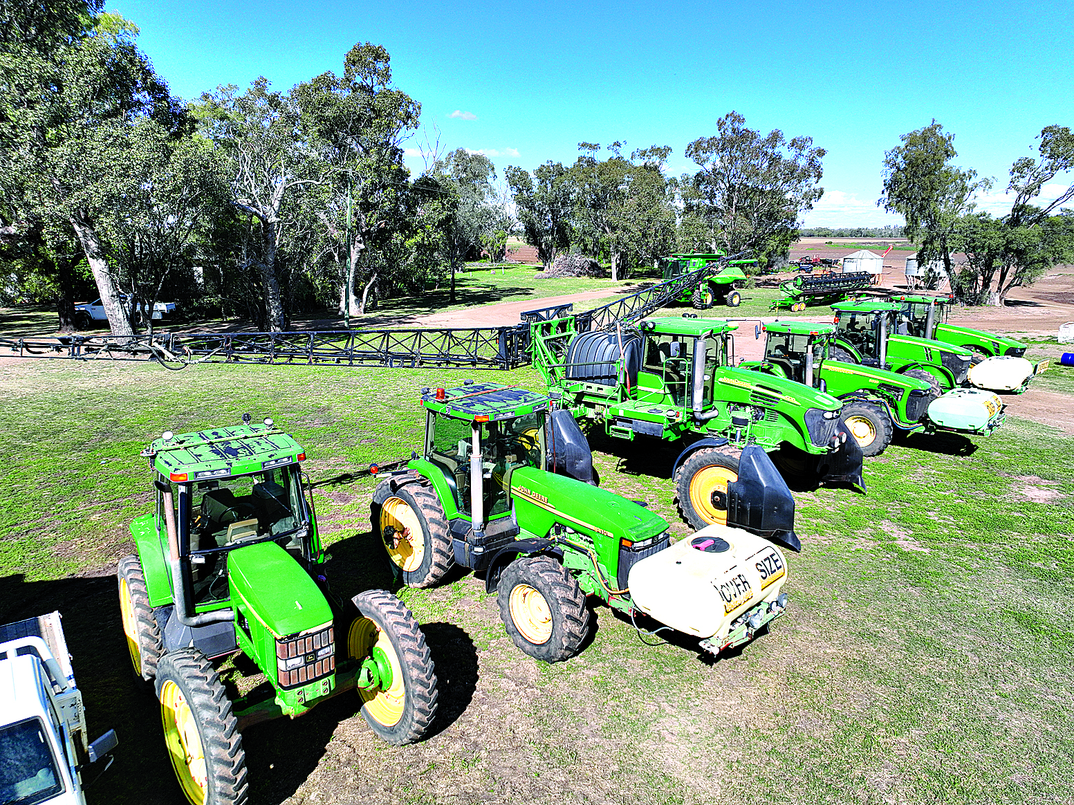 Quality line up of machinery a/c Meppem Farming