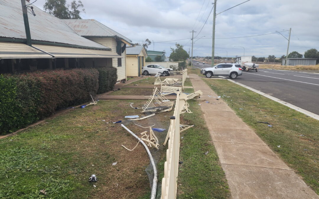 Fatigue believed to be major factor after vehicle crashed through police station fence
