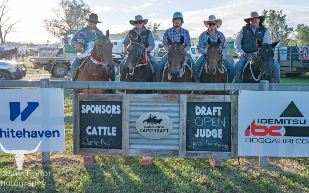Vibrant community spirit again on show for action-packed Maules Creek Campdraft