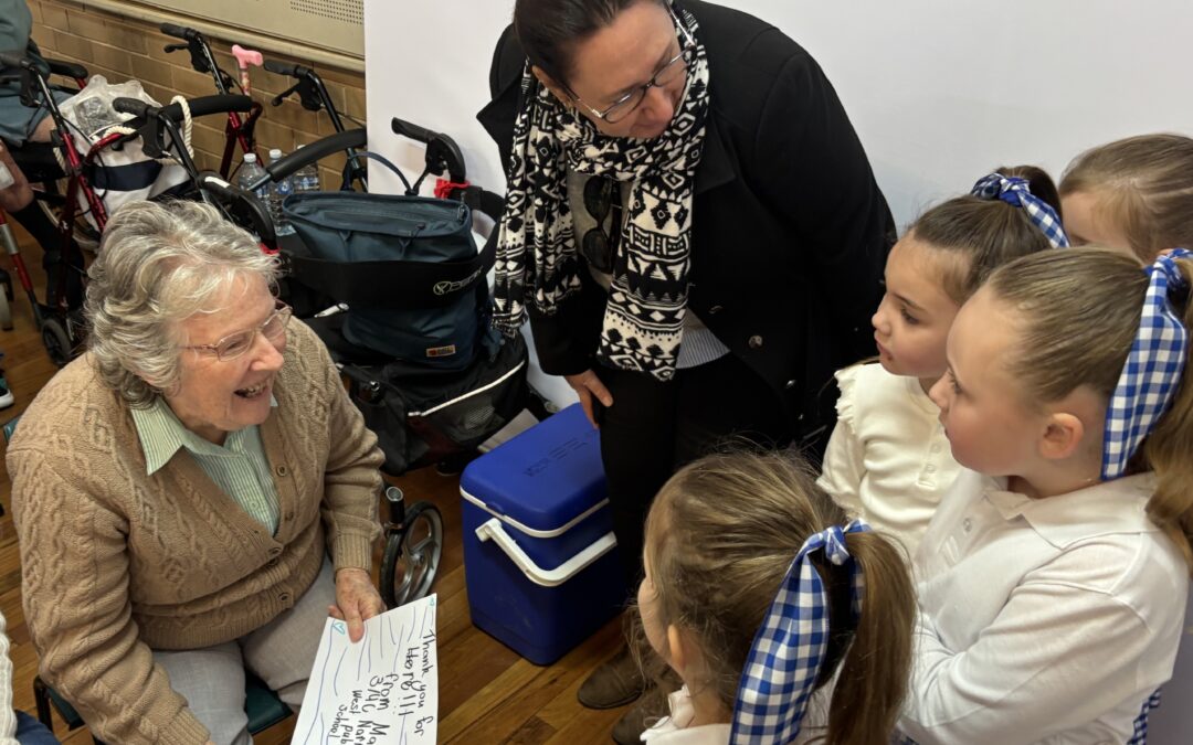 West School students entertain visitors