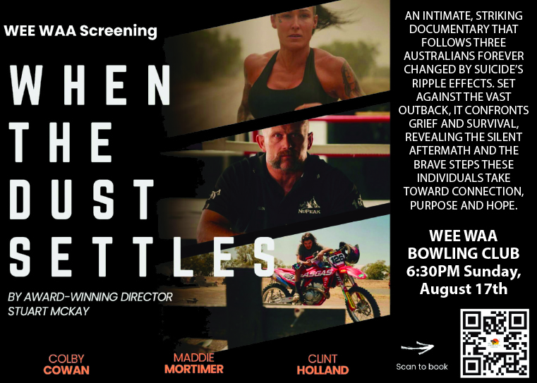 Documentary explores impact of male suicide; Wee Waa premiere on Sunday evening
