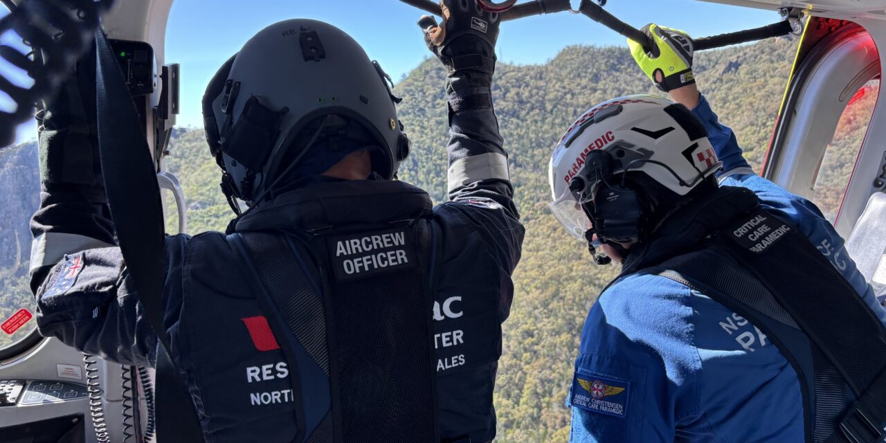 Westpac Rescue Helicopter deployed to assist injured hiker in national park