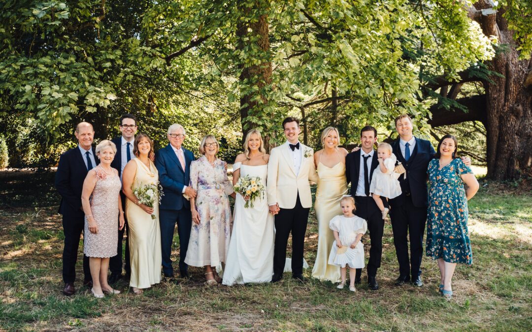 English garden wedding for Sally and Josh