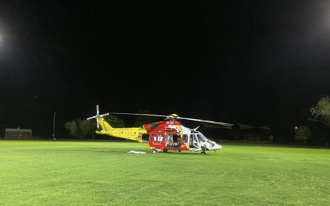 Rescue helicopter  tasked to Baradine