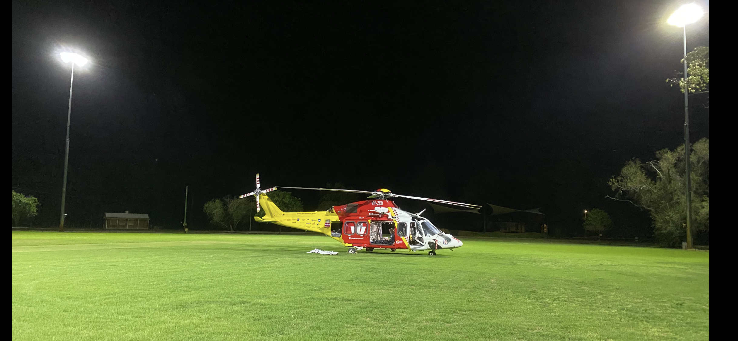 Rescue helicopter  tasked to Baradine