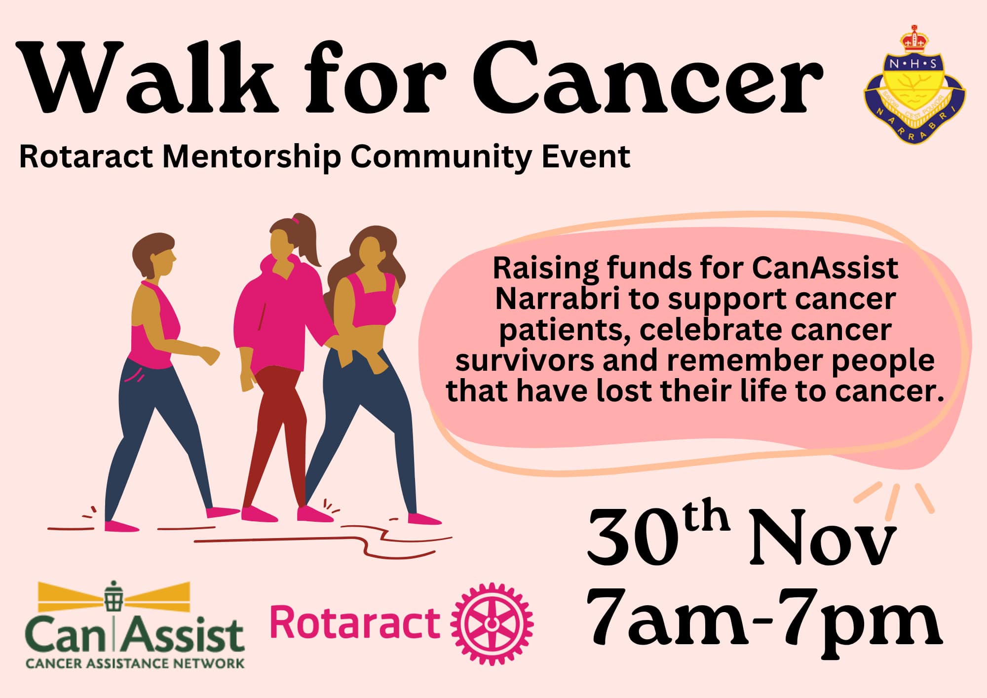 Lots of activities at this Sunday’s ‘Walk for Cancer’