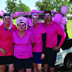 In the pink: Tee-ing off for a good cause