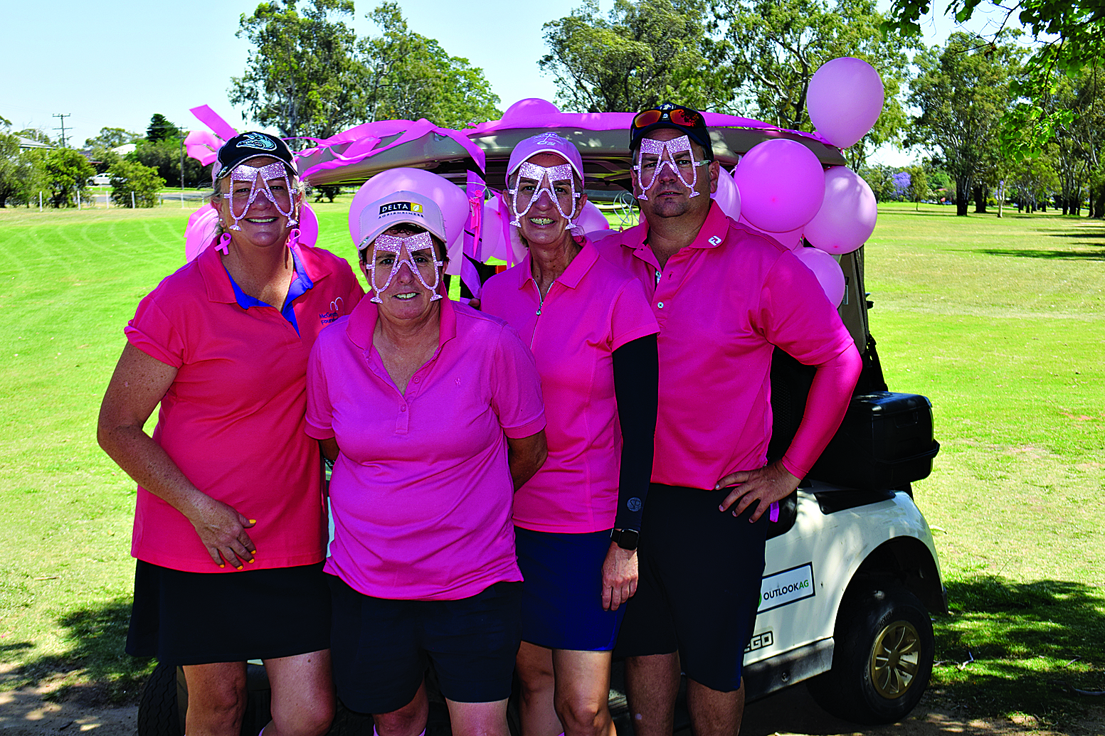 In the pink: Tee-ing off for a good cause