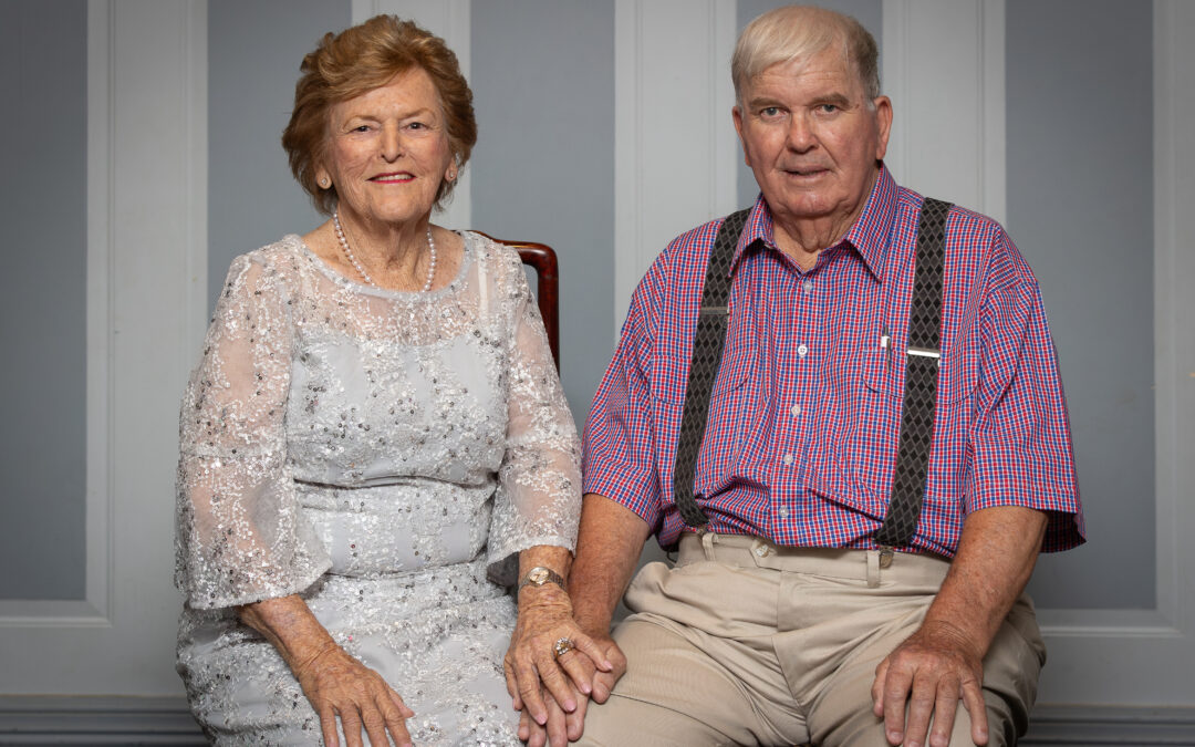 Diamond wedding anniversary celebrations for Peter and Jan Etheridge