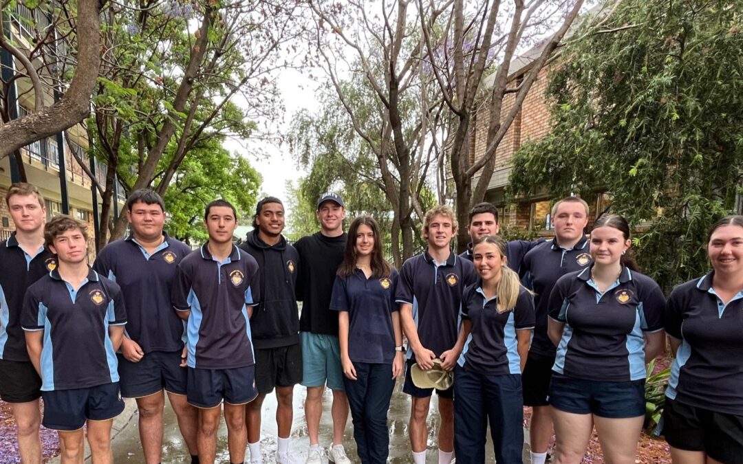 Former student Sid Harvey visits Narrabri High School