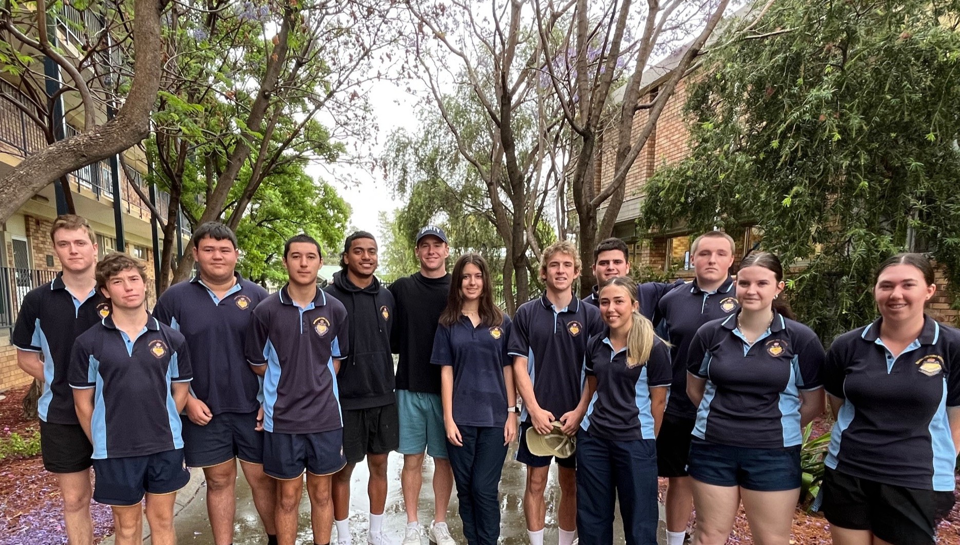 Former student Sid Harvey visits Narrabri High School