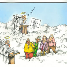 Drawing clouds and  coconuts, the art  of endless jokes