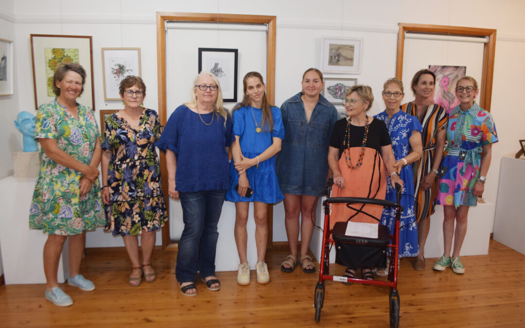TAFE visual arts class host exhibition opening at Art and Craft Gallery