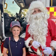 Santa stops at Wee Waa Christmas Street Festival