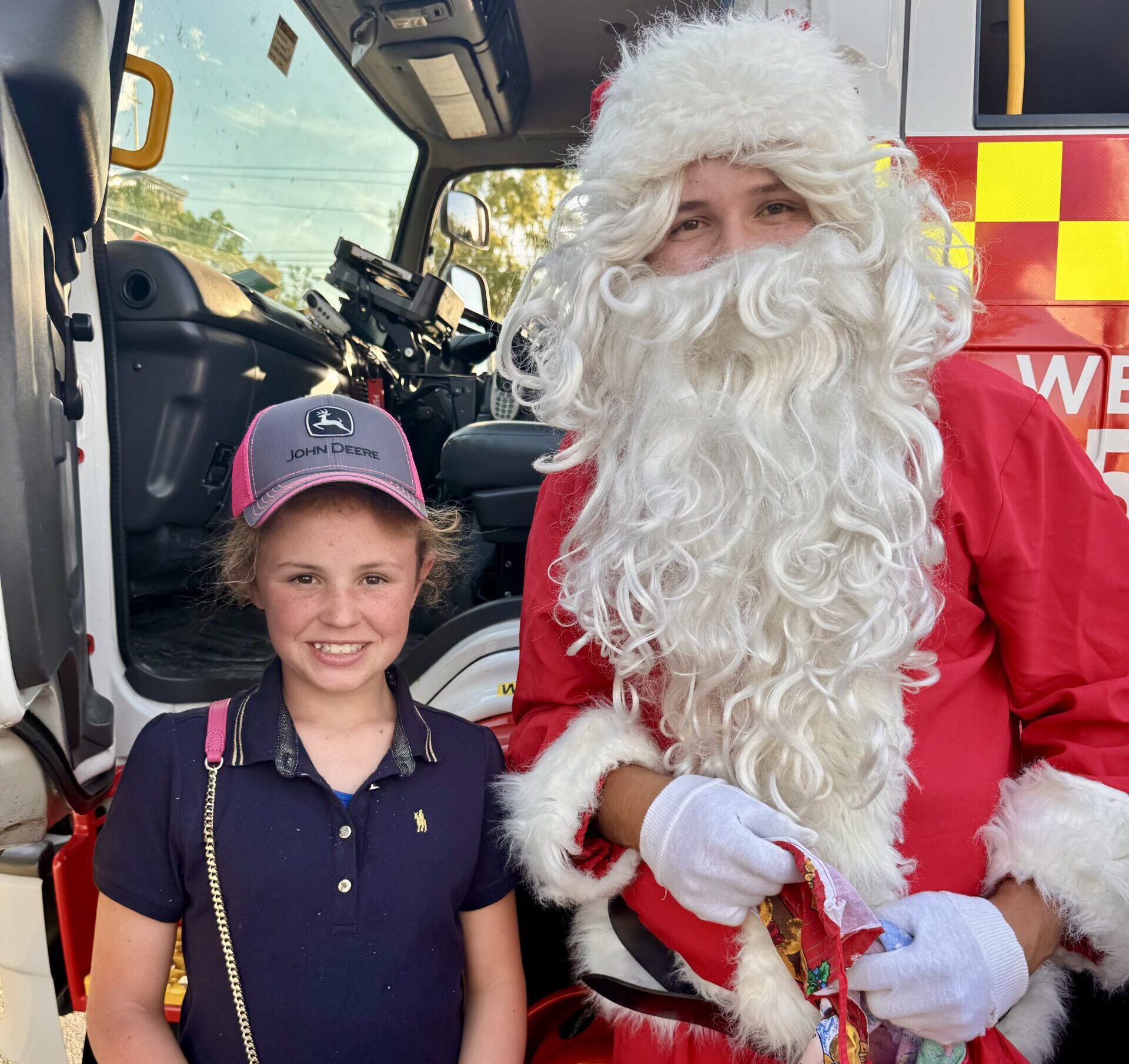 Santa stops at Wee Waa Christmas Street Festival