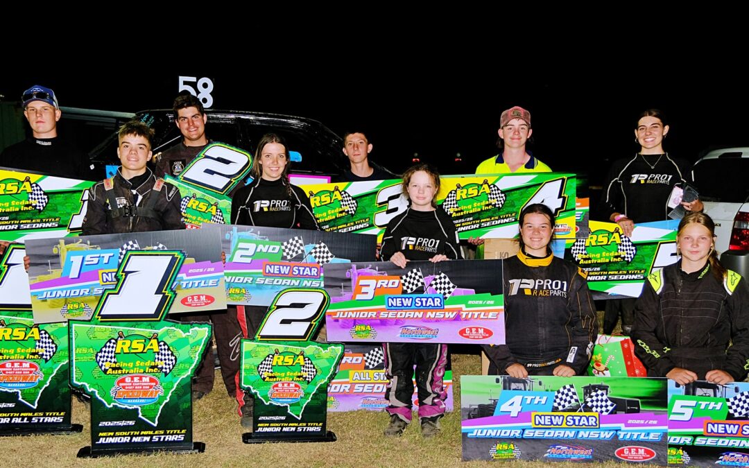 Local speedway club hosts Racing Sedans Australia’s 2025/26 season Junior NSW Title