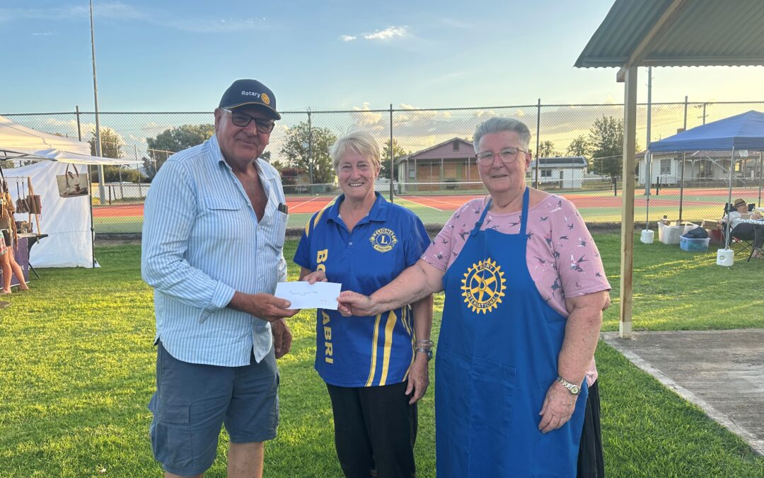 Boggabri Rotary donates to the Women’s Shed