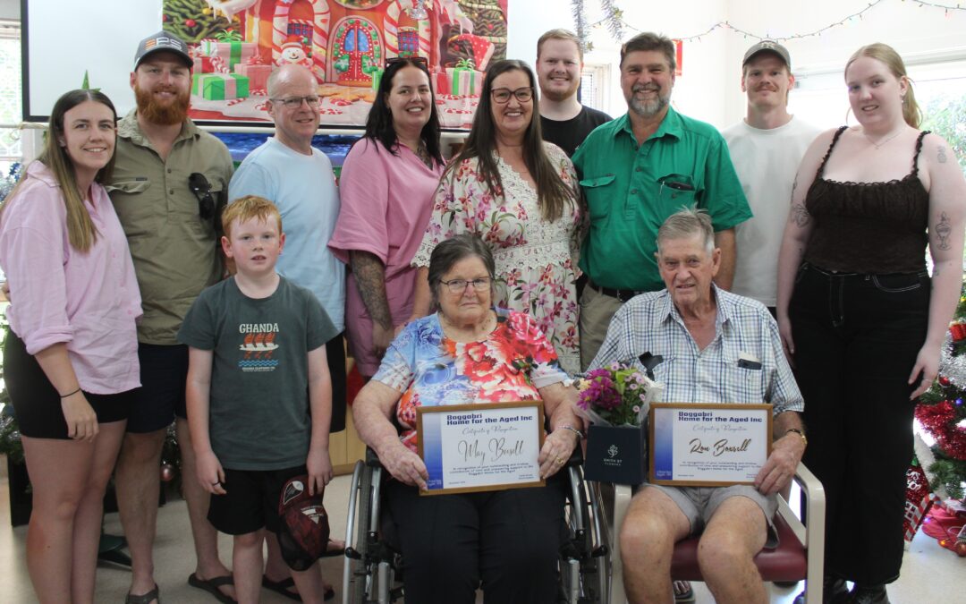 Ron and May Boxsell honoured by Glentarkie committee