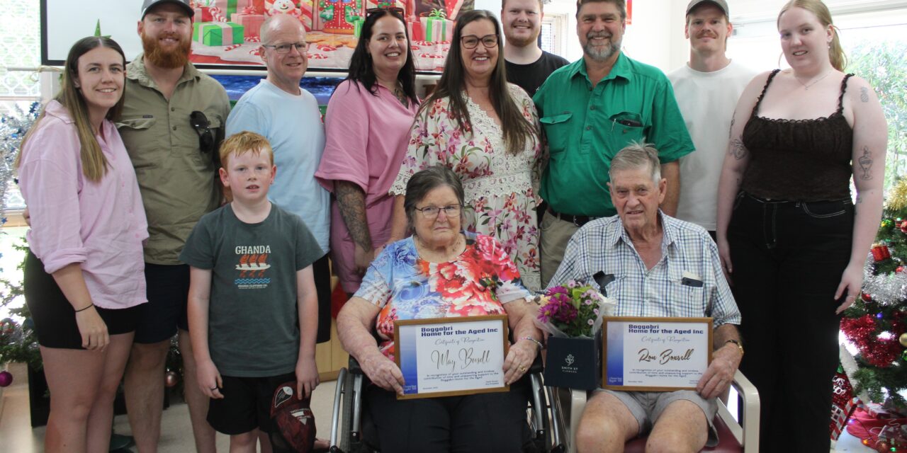 Ron and May Boxsell honoured by Glentarkie committee