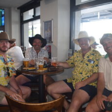 Beach party at the Wilga Hotel