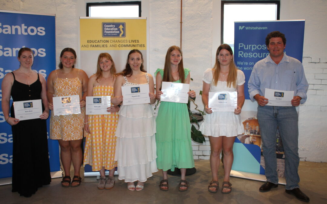 Nine students awarded education grants at CEFN presentation night