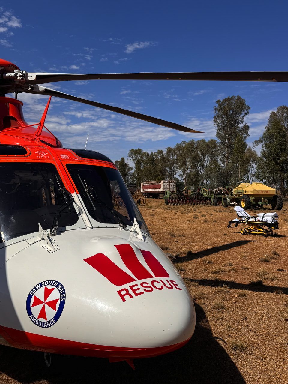 Westpac Rescue Helicopter deployed to Boggabri property