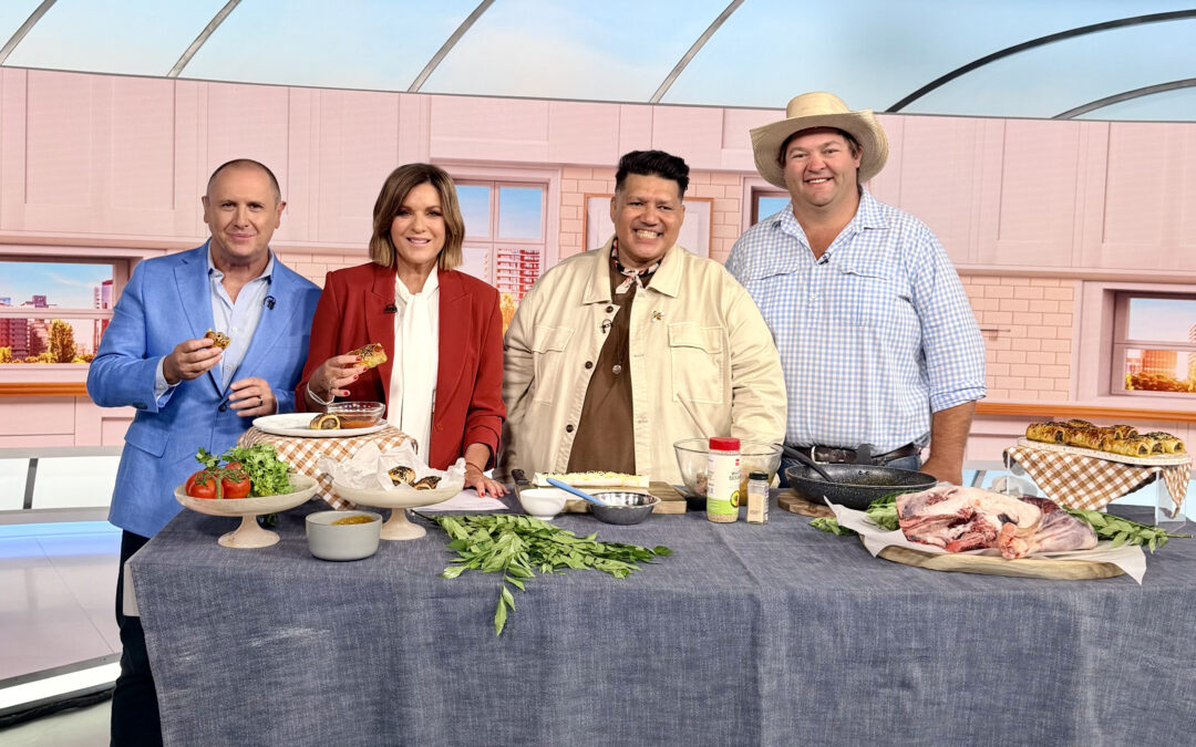 FROM FARM TO FORK: Spring Plains grazier serves up  delicious local lamb on national TV with celebrity chef
