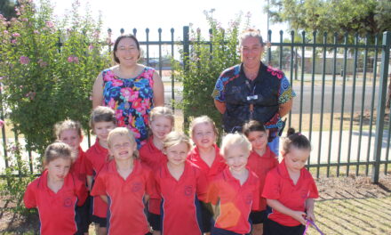 New teacher and students at Boggabri Public School