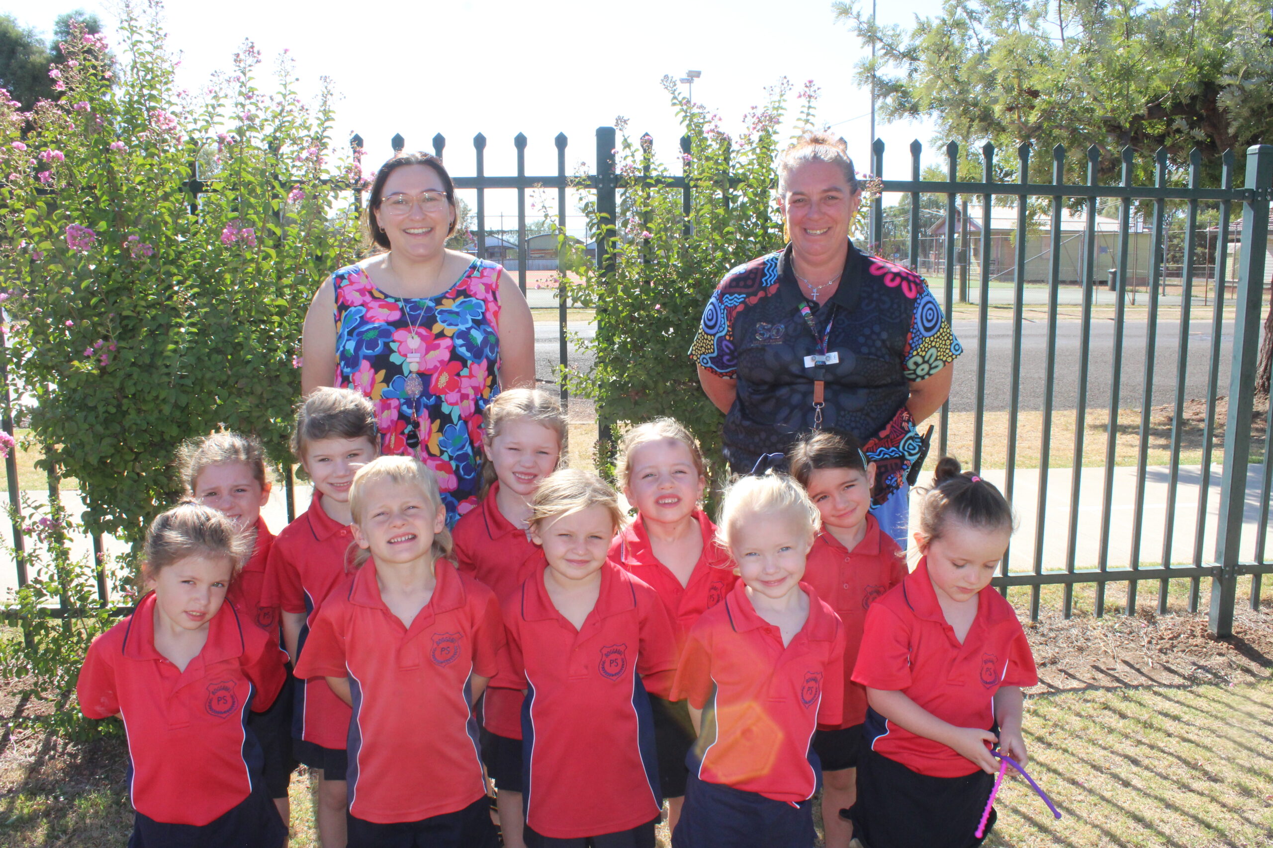 New teacher and students at Boggabri Public School