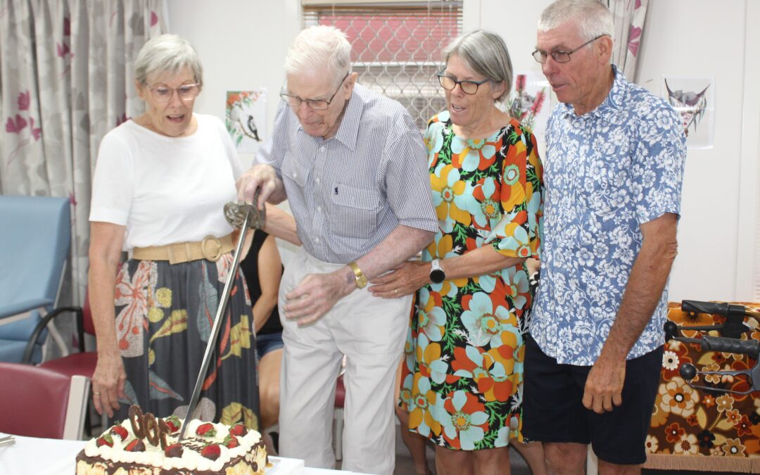 Neil Kemmis celebrates his 100th birthday