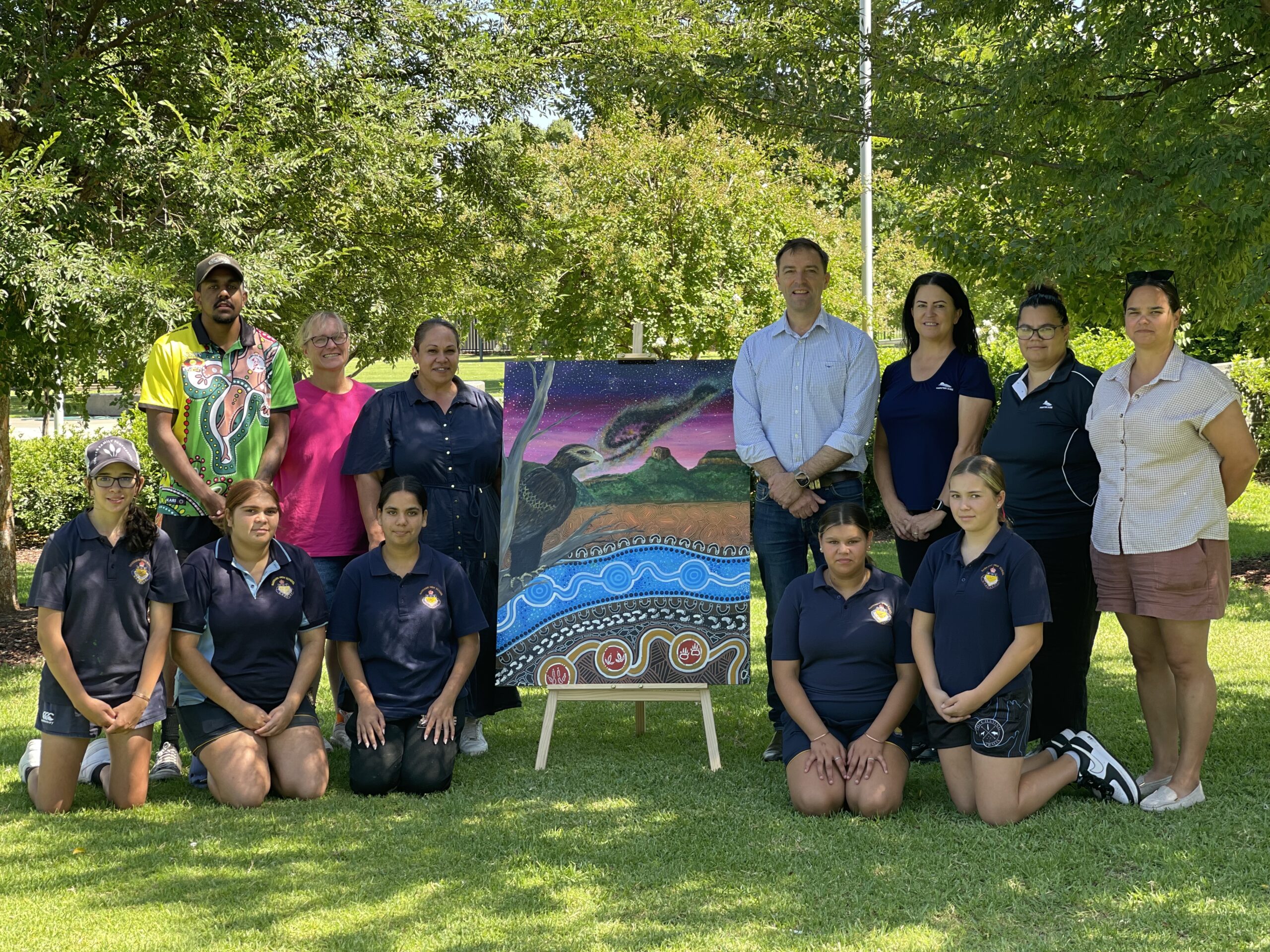 Narrabri High School students working together with the community