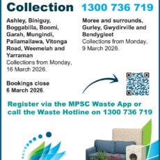 Bookings open for Moree Plains Shire’s free bulky waste collection