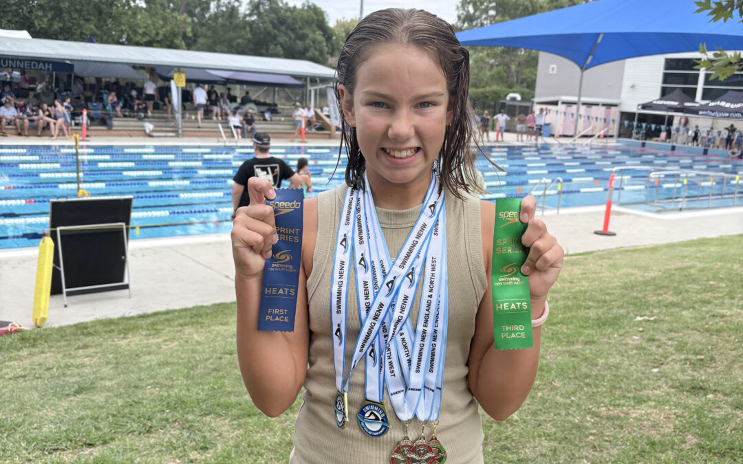 Narrabri Stingray stars at Swimming New England and North West’s two-day event in Muswellbrook