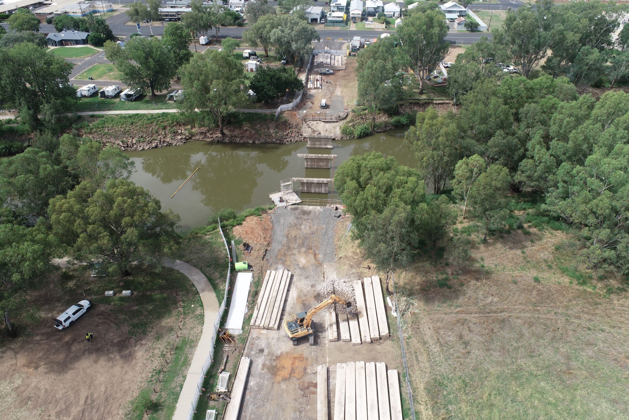 Bridge deck removed, upgrade in next phase