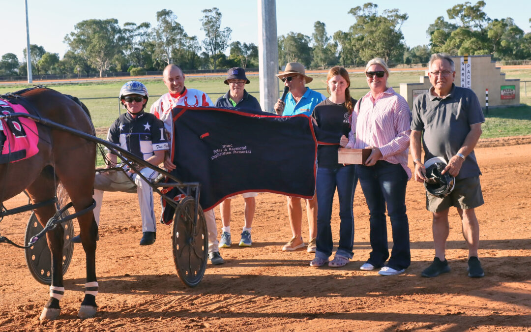 Tom Ison and Arnies Army set a new track record at the Narrabri Showground on Easter Sunday