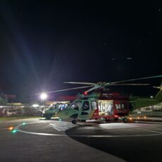 Helicopter responds to Newell Highway truck rollover