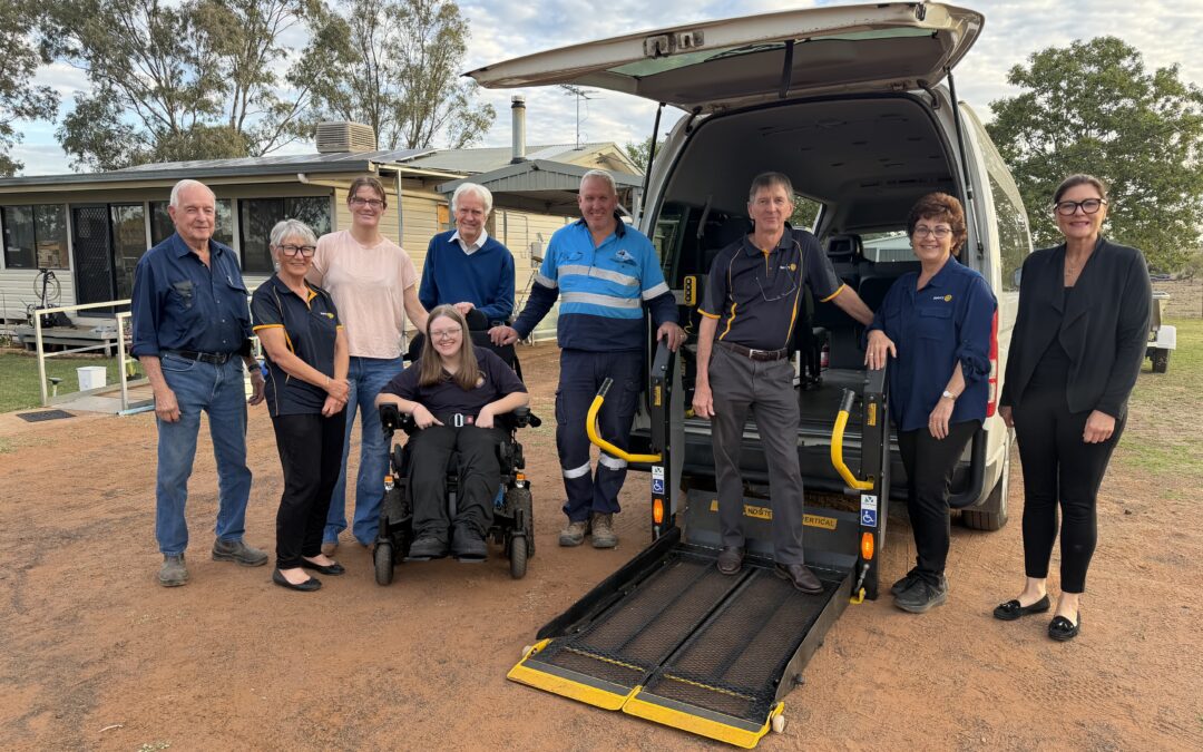 Accessibility boost for Cindy Rose thanks to Rotary van donation