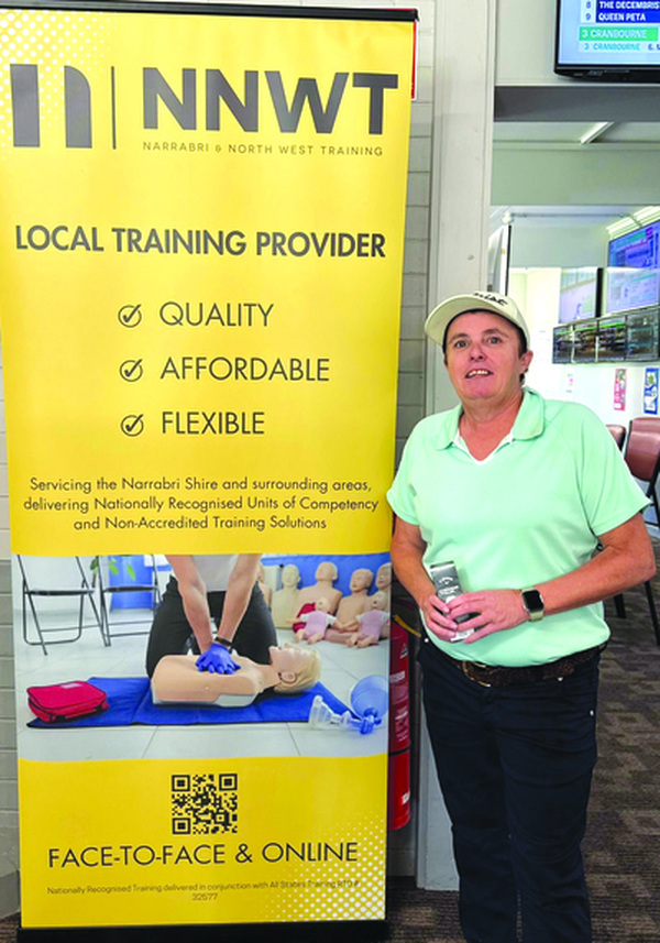 Melissa Hall won nearest-the-pin for ladies on the fifth hole.